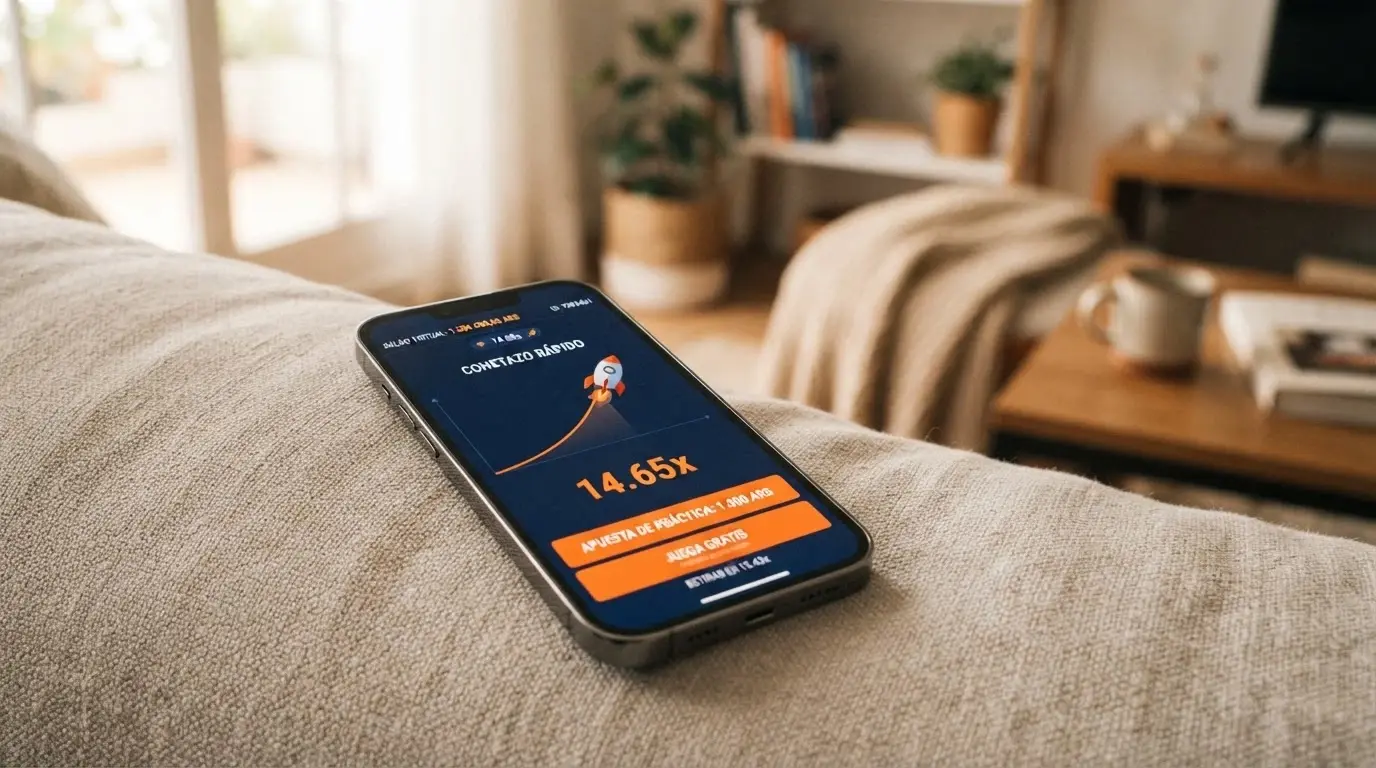 Pantalla del modo demo de Aviator con saldo ficticio de 1.000 € y la misma interfaz de apuestas que el juego con dinero real