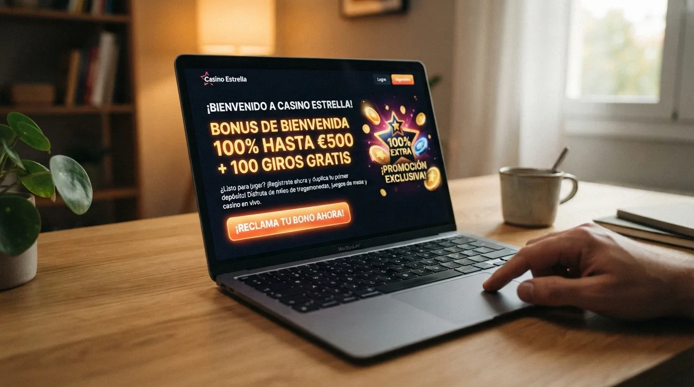 Pantalla promocional del bono de bienvenida en CasinoBarcelona.es con los términos destacados