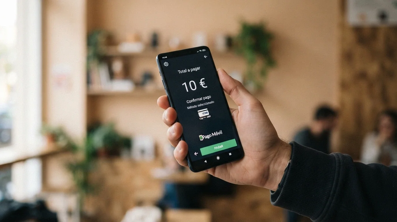 Pantalla de cajero de casino online con Apple Pay seleccionado y el importe mínimo de depósito visible