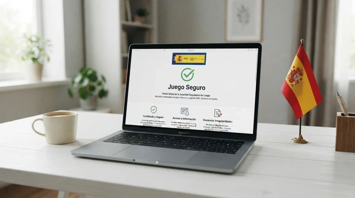 Captura del registro público de licencias de ordenacionjuego.es con el dominio .es y el sello de juego seguro de la DGOJ