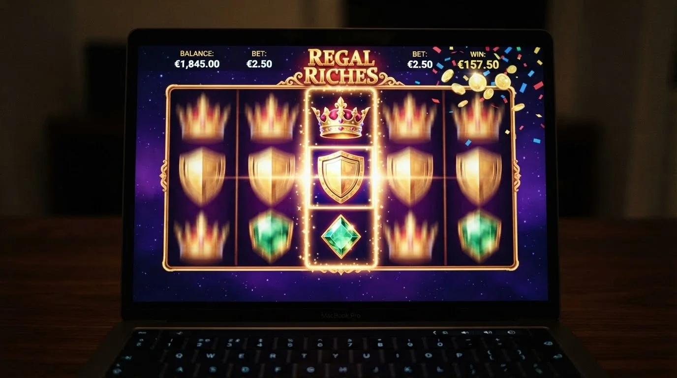 Captura de pantalla de la slot Gates of Casino Barcelona con sus rodillos y la temática exclusiva visible